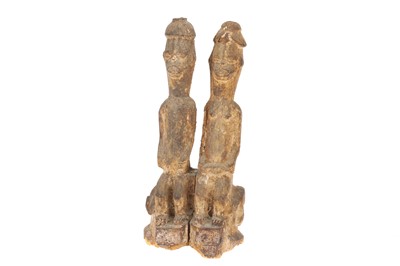 Lot 843 - An African Tribal Urhobo Couple, Nigeria