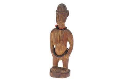 Lot 851 - An African Tribal Venavi Female Figure with Beads to Waist & Neck