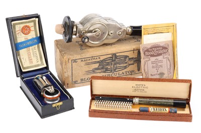 Lot 738 - Quack Medicine, Electric Comb etc.