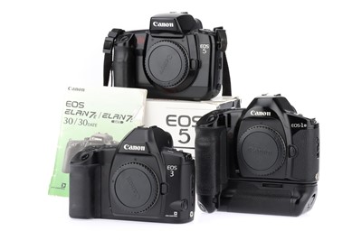 Lot 269 - 3 Canon EOS 35mm SLR Camera Bodies