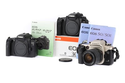 Lot 271 - Three Canon EOS 35mm SLR Cameras