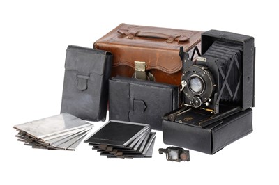 Lot 434 - An Adams Vesta Folding Bed Camera Outfit