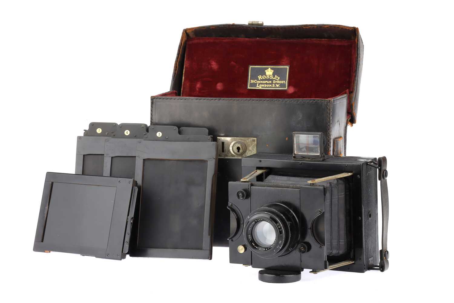 Struts Camera Lot 322 - A Ross Panros Folding Strut Camera,