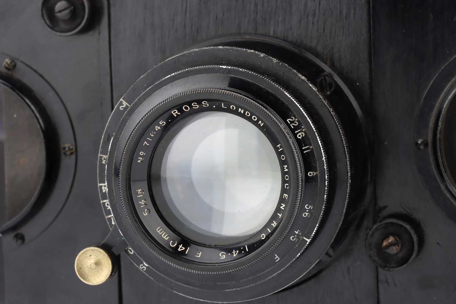 Lot 322 - A Ross Panros Folding Strut Camera,