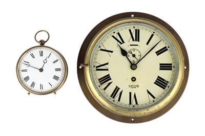 Lot 840 - A Smiths Astral Ship's Clock and Another Clock