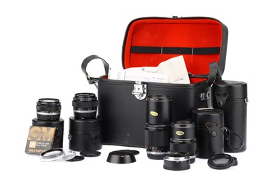 Lot 214 - A Selection of Olympus OM-System 35mm SLR Lenses