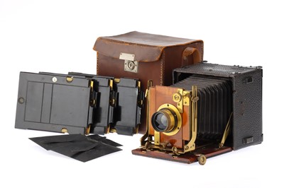 Lot 551 - A Thornton Pickard Folding Ruby 1/4 Plate Hand & Stand Camera