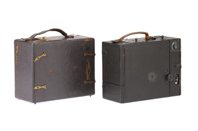 Lot 427 - A Houghton Ensign Klito No. 2 Quarter Plate Detective Magazine Box Camera