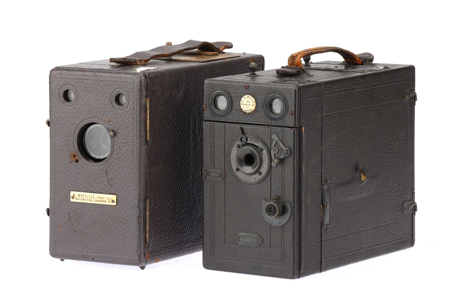 Lot 427 - A Houghton Ensign Klito No. 2 Quarter Plate Detective Magazine Box Camera