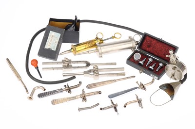 Lot 246 - Medical, Tracheotomy and Ear Instruments