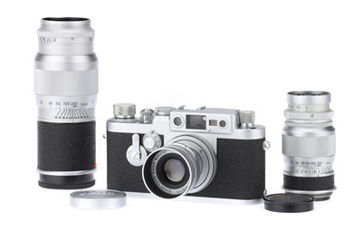 Lot 13 - A Leica IIIg 35mm Rangefinder Camera Outfit