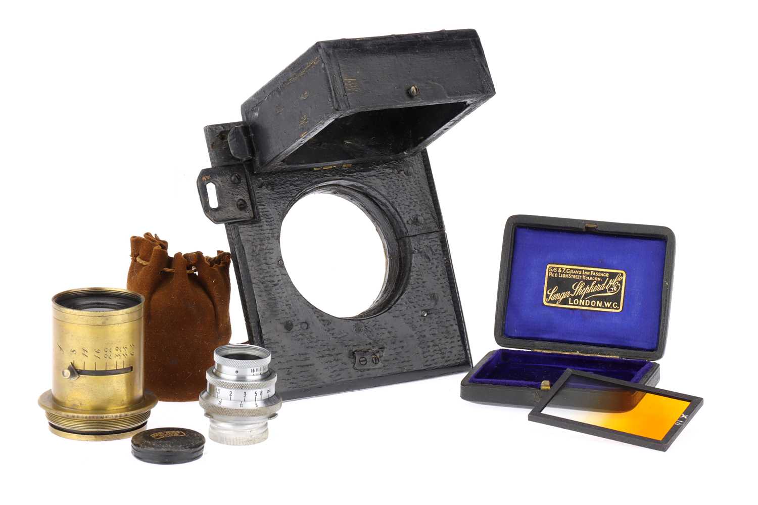 Lot 499 - A Selection of Large Format Lenses & Parts,