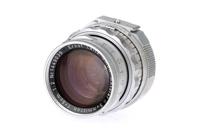 Lot 19 - A Leitz Summicron f/2 50mm Duarl Range Lens