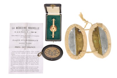 Lot 230 - Quack Medicine, Plaque Dynamodermique and other Galvanic Devices