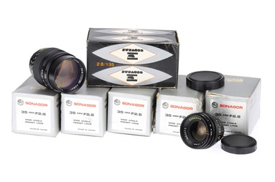 Lot 534 - A Selection of Sonagor Camera Lenses