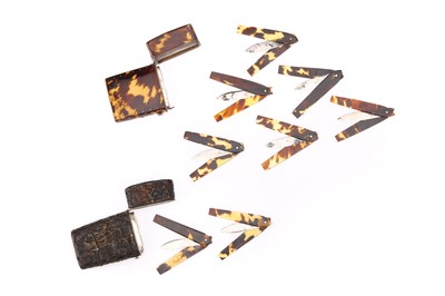 Lot 197 - Two Tortoiseshell Lancet Cases