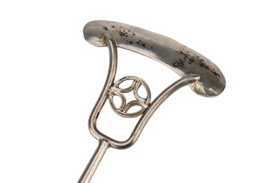 Lot 241 - Dental Antiques, Three Silver Tongue scrapers