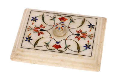 Lot 831 - Inlaid White Marble Letter Weight