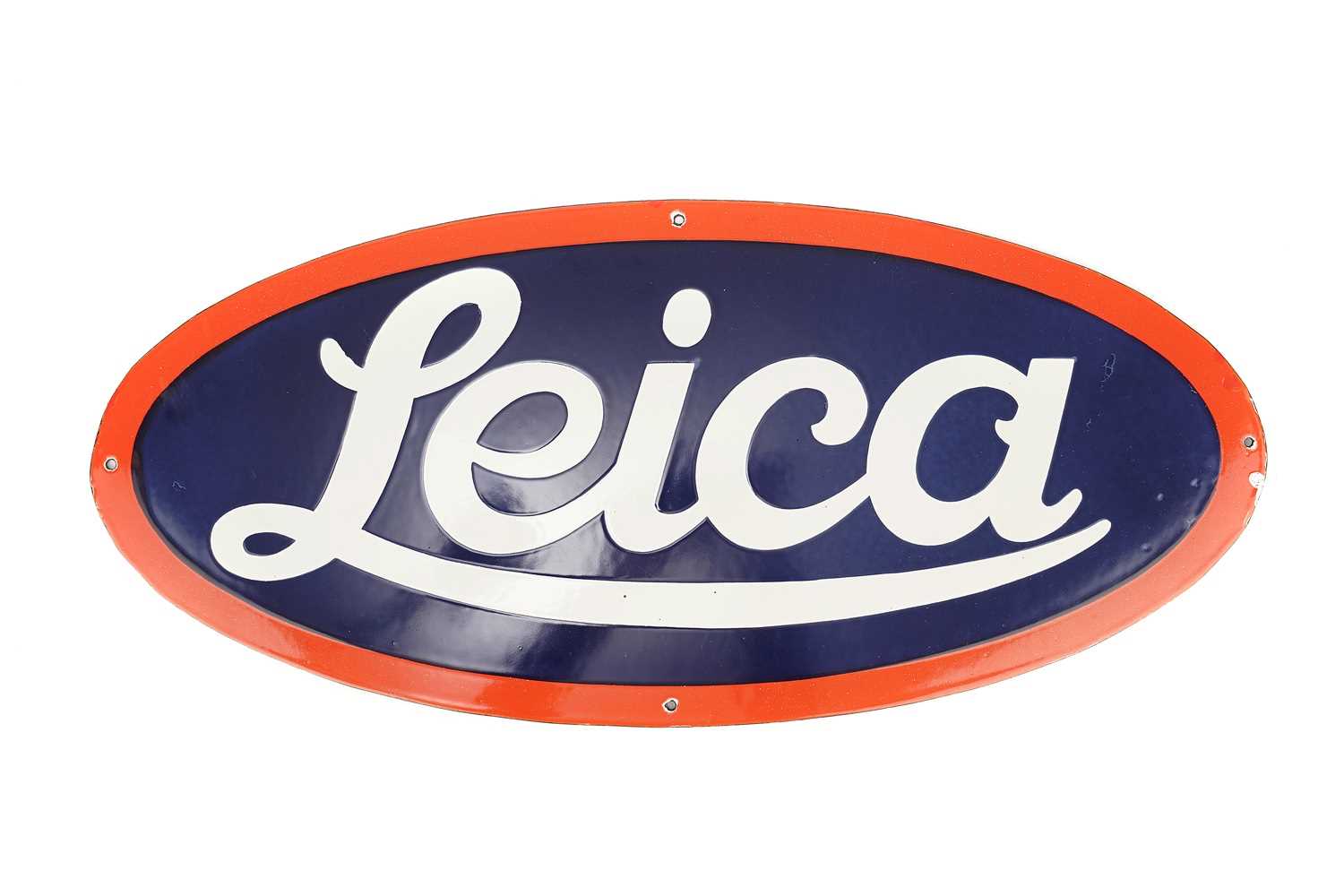 Lot 201 - A Leica Enamel Sign