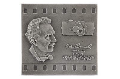 Lot 574 - An Oskar Barnack 100th Anniversary Commemorative Plaque