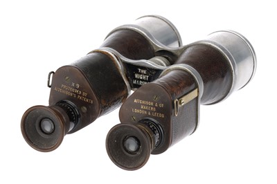 Lot 126 - Early Pair of Prismatic Binoculars by Aitchinson