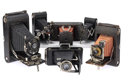 Lot 510 - A Selection of Eastman Kodak Folding Cameras