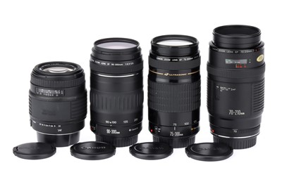 Lot 266A - Three Canon Telephoto Camera Lenses