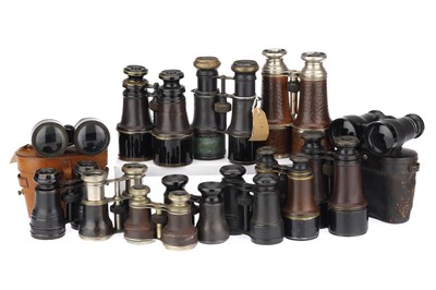 Lot 137 - A Large Collection of Antique French Binoculars