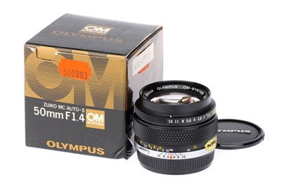 Lot 287A - An Olympus Zuiko Auto-S f/1.4 50mm Lens