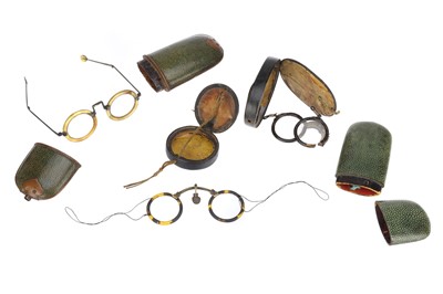 Lot 217 - Three Pairs of Antique Chinese Spectacles