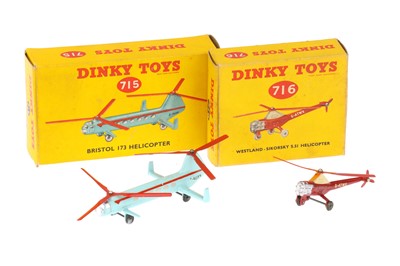 Lot 424 - Dinkey Toys Helicopters 715 & 716