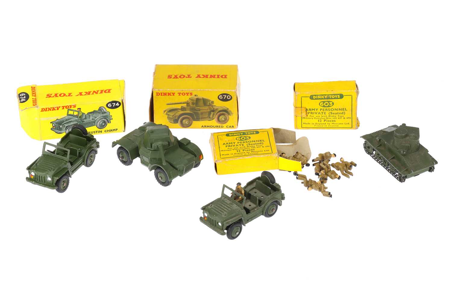 Lot 434 - Dinky Army Vehicles & Personnel