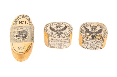 Lot 183 - Antique Wooden Apothecary and Pill Boxes