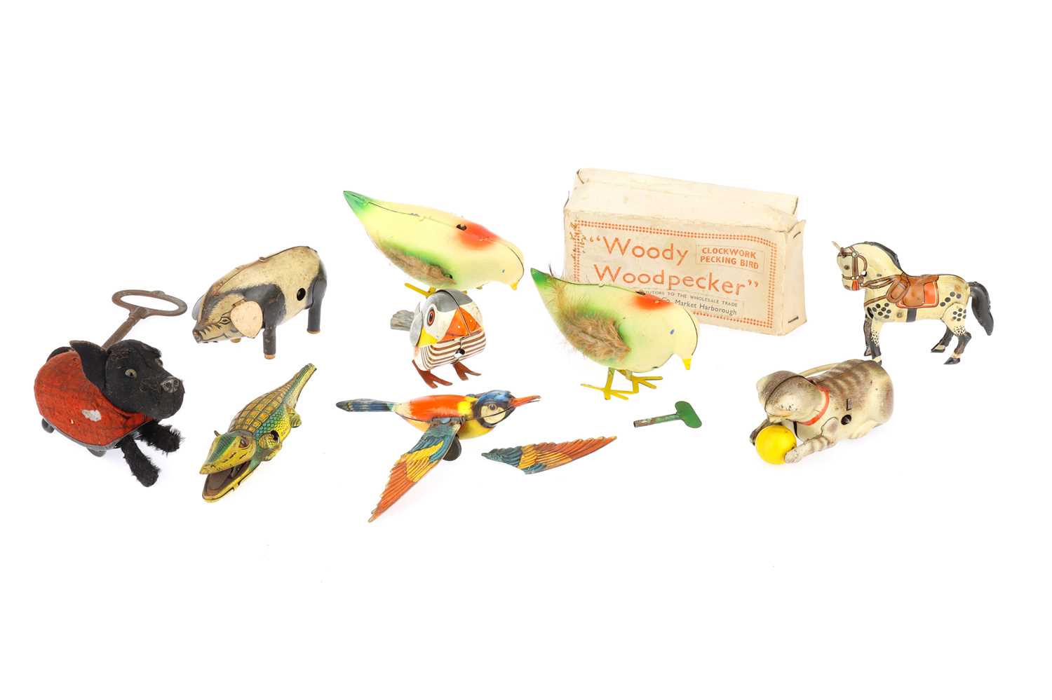 Lot 431 - Collection of Tin Plate Toy Animals