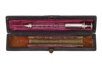 Lot 209 - Four  Antique Hypodermic Syringes