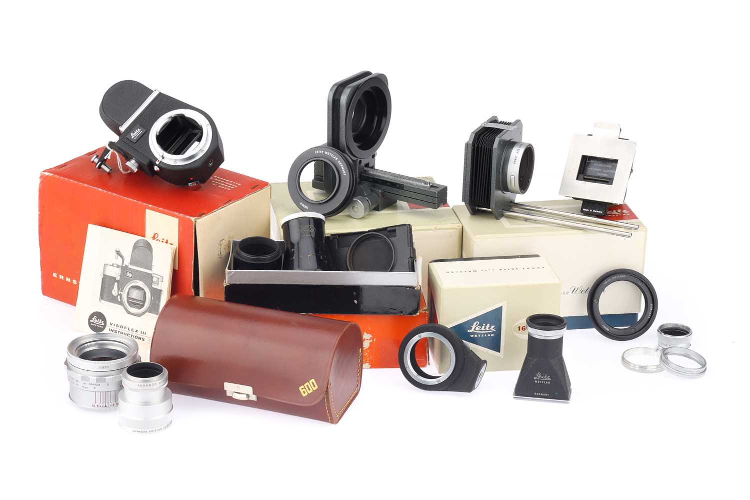 Leitz Visoflex III Pour Leica M - Avec Viseur Loupe 90° - Fonctionnel - Occasion