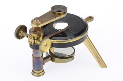 Lot 169 - A Simple Brass Professor Huxley’s Dissecting Microscope