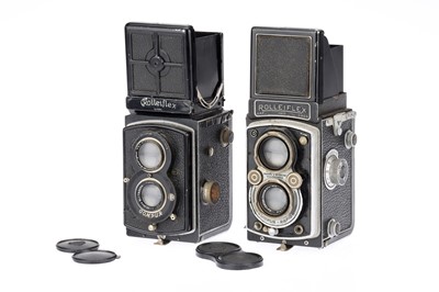 Lot 751 - A Rolleiflex Automat I and a Rolleiflex Old Standard TLR Cameras