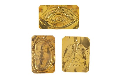 Lot 236 - Three Gold Medical Votive Offerings