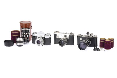 Lot 666 - Corfield Periflex 35mm Cameras and Lenses