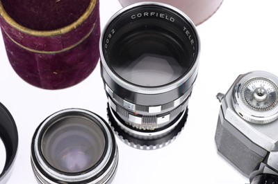 Lot 666 - Corfield Periflex 35mm Cameras and Lenses