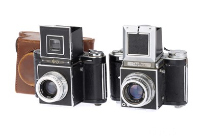 Lot 726 - Two Agilux Agiflex SLR Medium Format Cameras