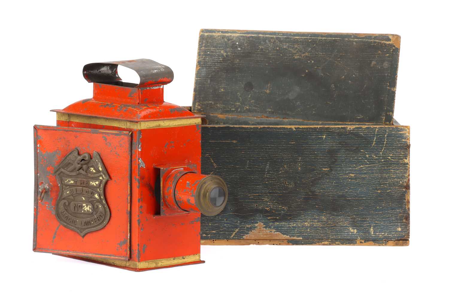 Lot 22 Two Tinplate Magic Lanterns,