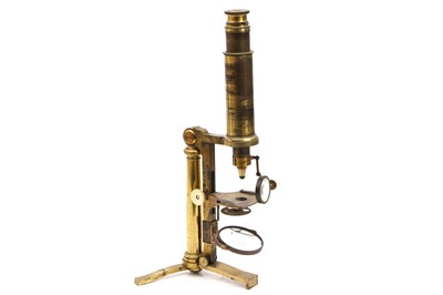 Lot 23 - A Chevalier Large Compound Achromatic Microscope