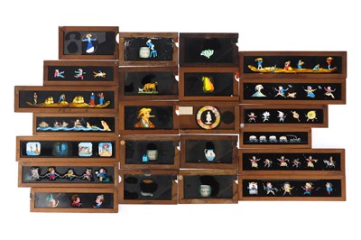 Lot 81 - Collection of Mahogany Framed Victorian Magic Lantern Slides