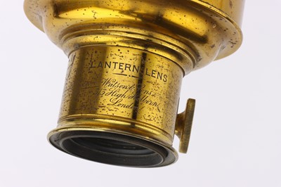 Lot 53 - A Good Mahogany & Brass Magic Lantern