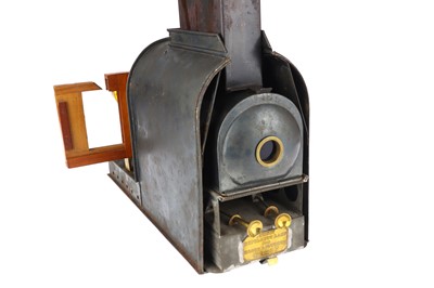 Lot 45 - Victorian Tinplate & Brass Magic Lantern