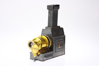 Lot 27 - Victorian Tinplate & Brass Magic Lantern