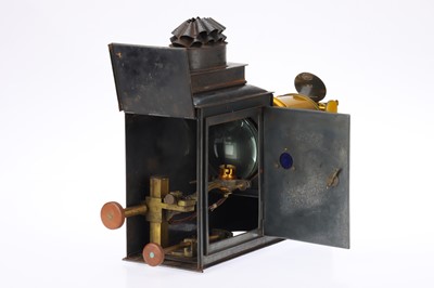 Lot 38 - Brass & Tinplate Magic Lantern