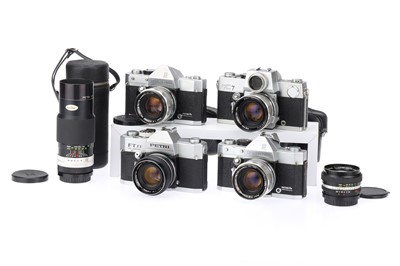 Lot 655 - Four Petri SLR 35mm Cameras